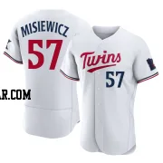 Anthony Misiewicz Men's Minnesota Twins White Authentic Home Jersey