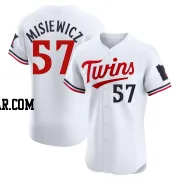 Anthony Misiewicz Men's Minnesota Twins White Elite Home Jersey