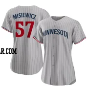 Anthony Misiewicz Women's Minnesota Twins Gray Replica Road Jersey