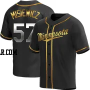 Anthony Misiewicz Youth Minnesota Twins Black Golden Replica Alternate Jersey