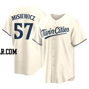 Anthony Misiewicz Youth Minnesota Twins Cream Replica Alternate Jersey