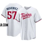 Anthony Misiewicz Youth Minnesota Twins White Replica Home Jersey