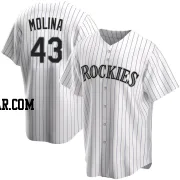 Anthony Molina Youth Colorado Rockies White Replica Home Jersey