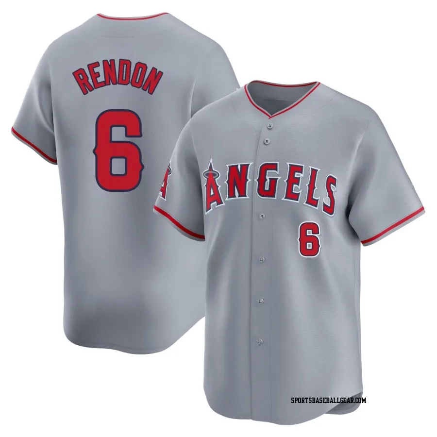 Anthony Rendon Men's Los Angeles Angels Gray Limited Away Jersey
