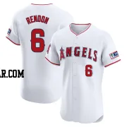 Anthony Rendon Men's Los Angeles Angels White Elite Home Patch Jersey