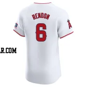 Anthony Rendon Men's Los Angeles Angels White Elite Home Patch Jersey
