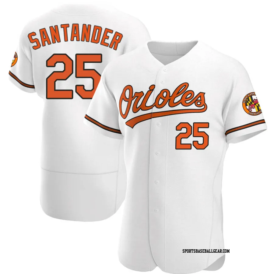 Anthony Santander Men's Baltimore Orioles White Authentic Home Jersey