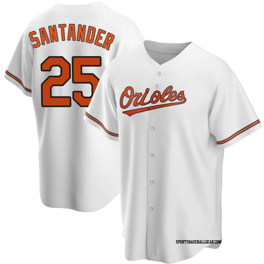Anthony Santander Men's Baltimore Orioles White Replica Home Jersey
