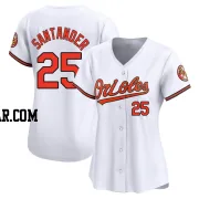 Anthony Santander Women's Baltimore Orioles White Limited Home Jersey