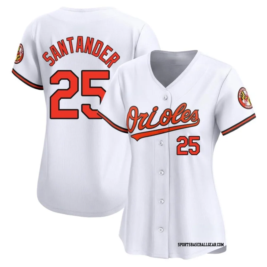 Anthony Santander Women's Baltimore Orioles White Limited Home Jersey