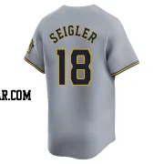 Anthony Seigler Men's Milwaukee Brewers Gray Limited Away Jersey