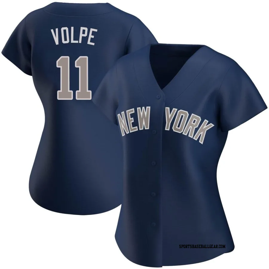 Anthony Volpe Women's New York Yankees Navy Authentic Alternate Jersey
