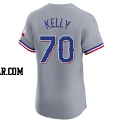 Antoine Kelly Men's Texas Rangers Gray Elite Road Jersey