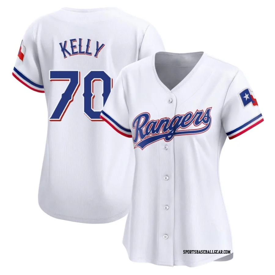 Antoine Kelly Women's Texas Rangers White Limited Home Jersey