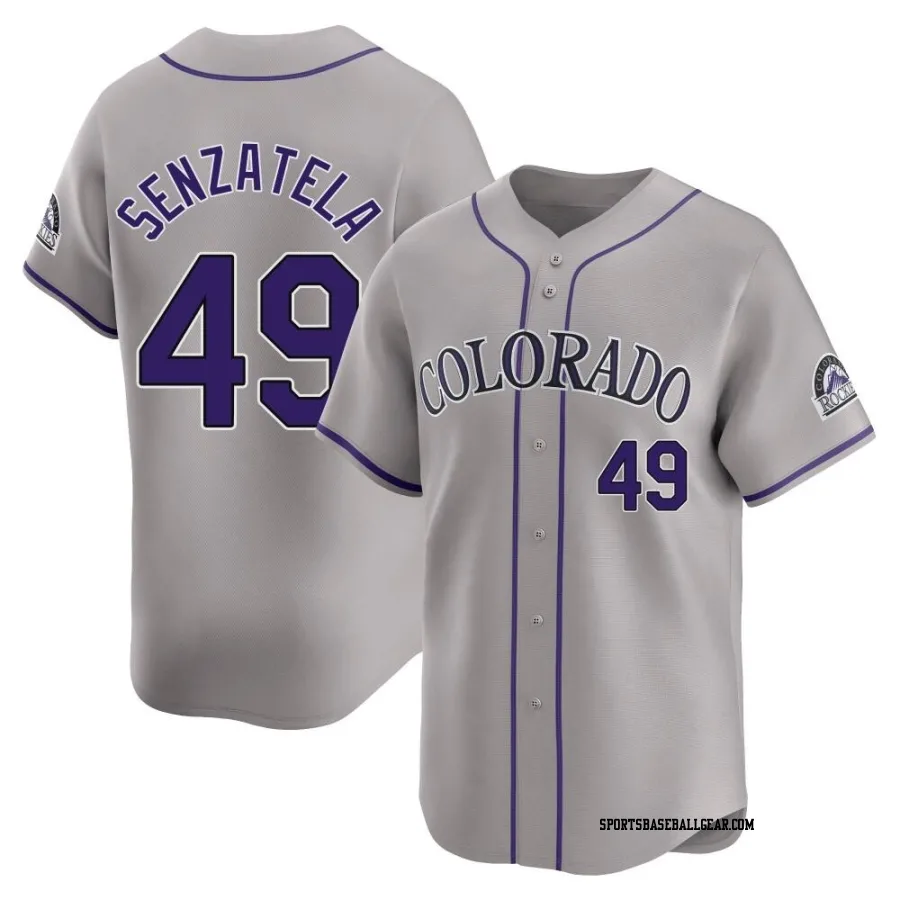 Antonio Senzatela Men's Colorado Rockies Gray Limited Road Jersey