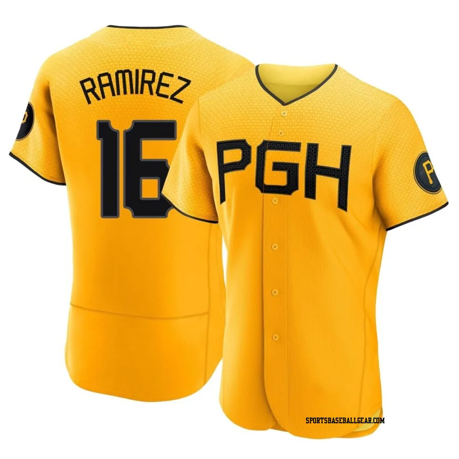 Aramis Ramirez Men's Pittsburgh Pirates Gold Authentic 2023 City Connect Jersey
