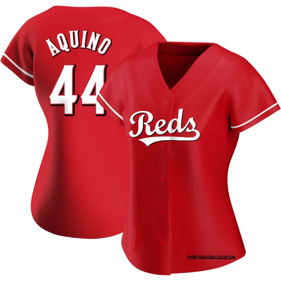 Aristides Aquino Women's Cincinnati Reds Red Replica Alternate Jersey
