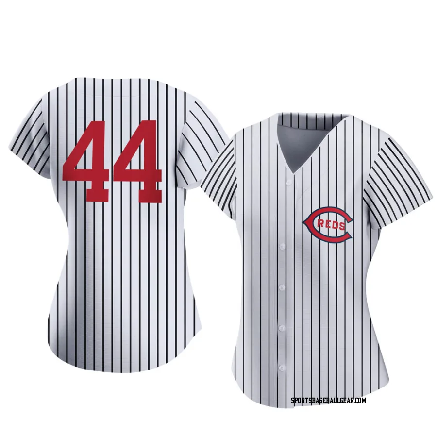 Aristides Aquino Women's Cincinnati Reds White Authentic 2022 Field Of Dreams Jersey