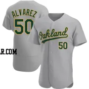 Armando Alvarez Men's Oakland Athletics Gray Authentic Road Jersey