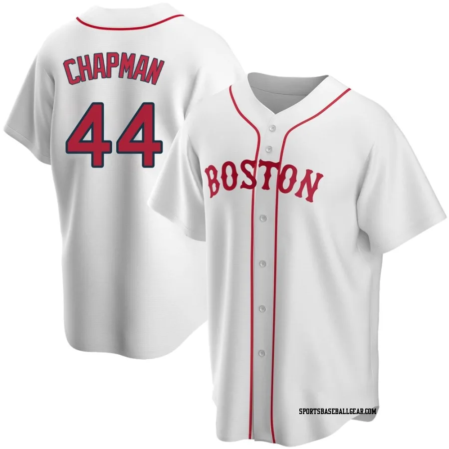 Aroldis Chapman Youth Boston Red Sox White Replica Alternate Jersey