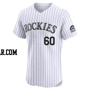 Ashton Goudeau Men's Colorado Rockies White Elite Home Jersey
