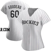 Ashton Goudeau Women's Colorado Rockies White Authentic Home Jersey