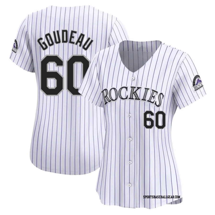Ashton Goudeau Women's Colorado Rockies White Limited Home Jersey