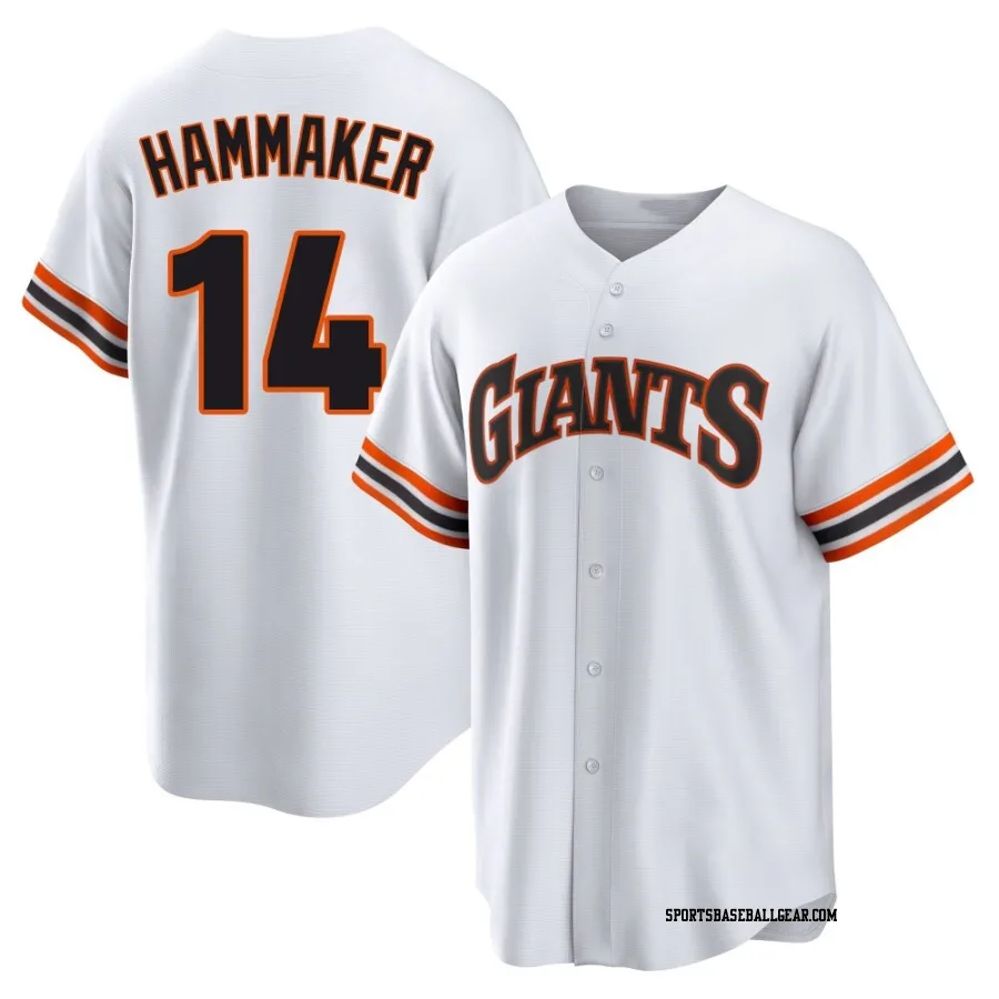 Atlee Hammaker Men's San Francisco Giants White Limited Throwback Cooperstown Collection Jersey