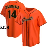 Atlee Hammaker Youth San Francisco Giants Orange Replica Alternate Jersey