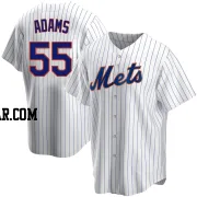 Austin Adams Men's New York Mets White Replica Home Jersey