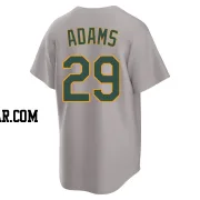 Austin Adams Youth Oakland Athletics Gray Replica Away 2.0 Jersey