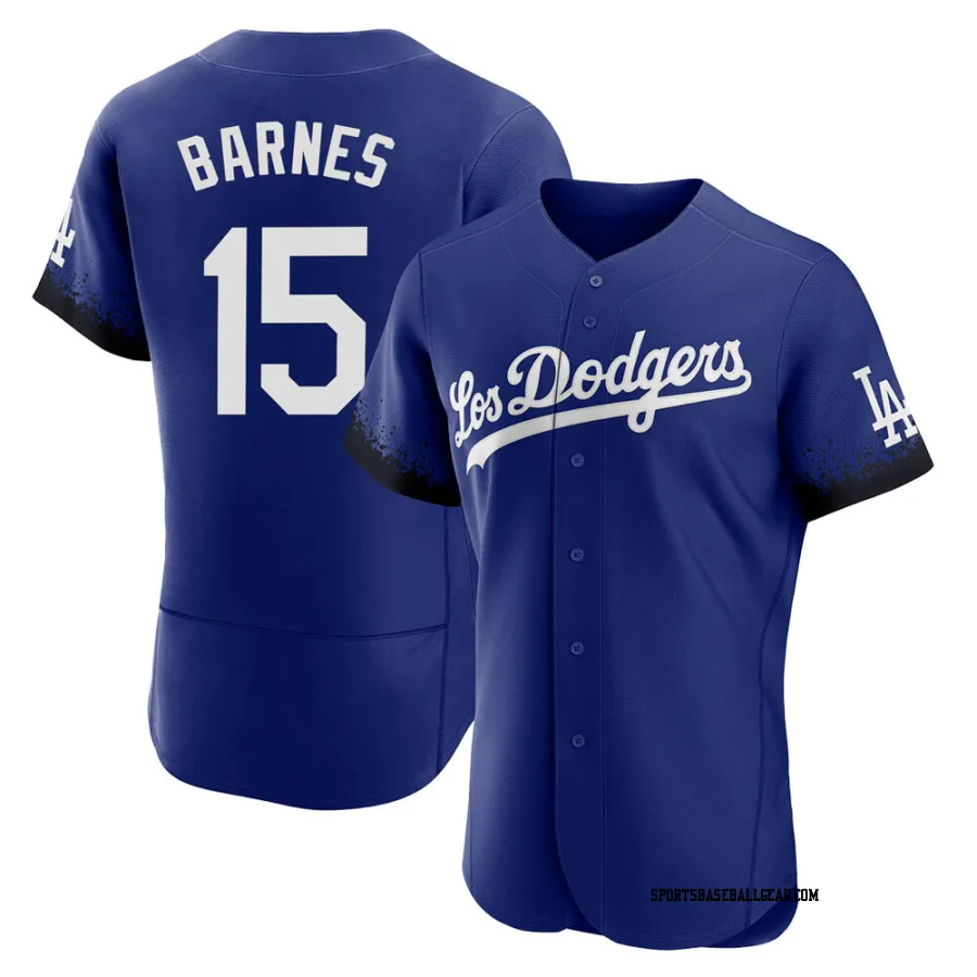 Austin Barnes Men's Los Angeles Dodgers Royal Authentic 2021 City Connect Jersey