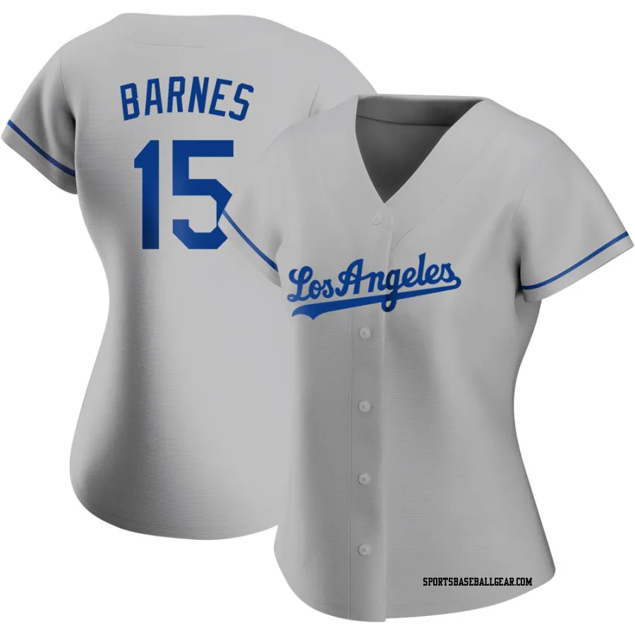 Austin Barnes Women's Los Angeles Dodgers Gray Authentic Road Jersey