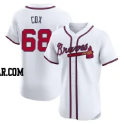 Austin Cox Men's Atlanta Braves White Elite Home Jersey