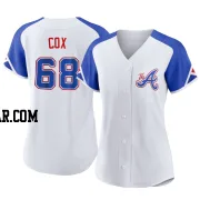 Austin Cox Women's Atlanta Braves White Authentic 2023 City Connect Jersey