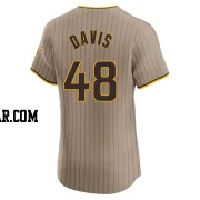Austin Davis Men's San Diego Padres Brown Elite Alternate Jersey