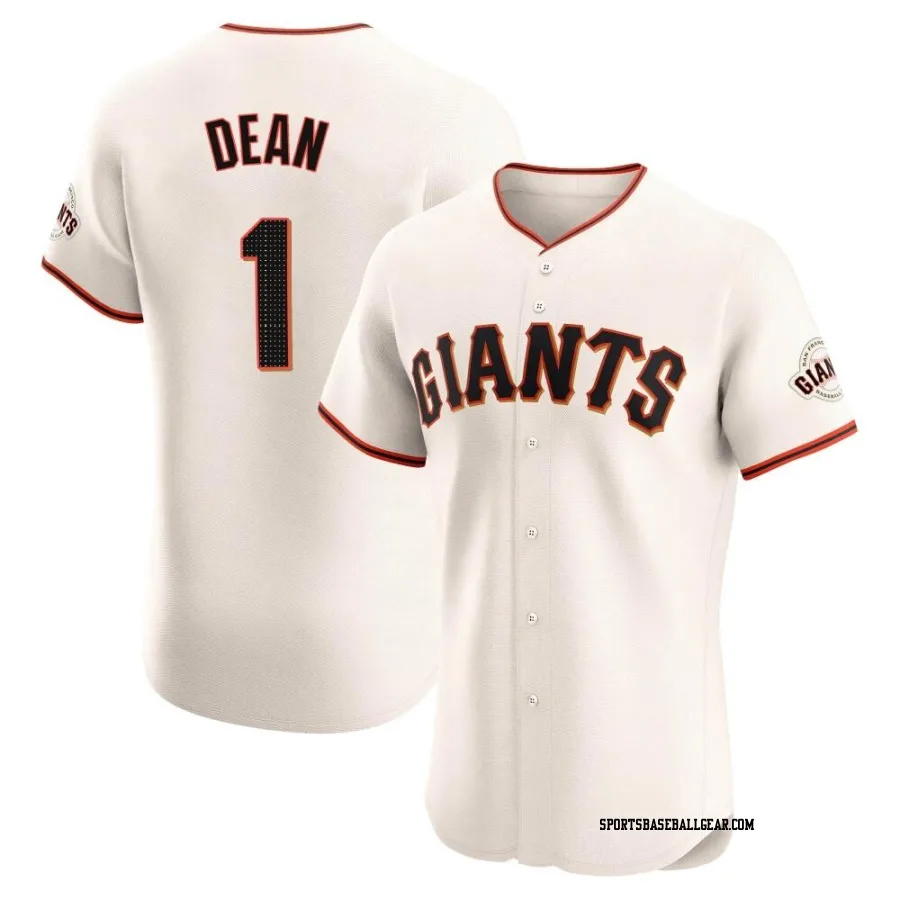 Austin Dean Men's San Francisco Giants Cream Elite Home Jersey