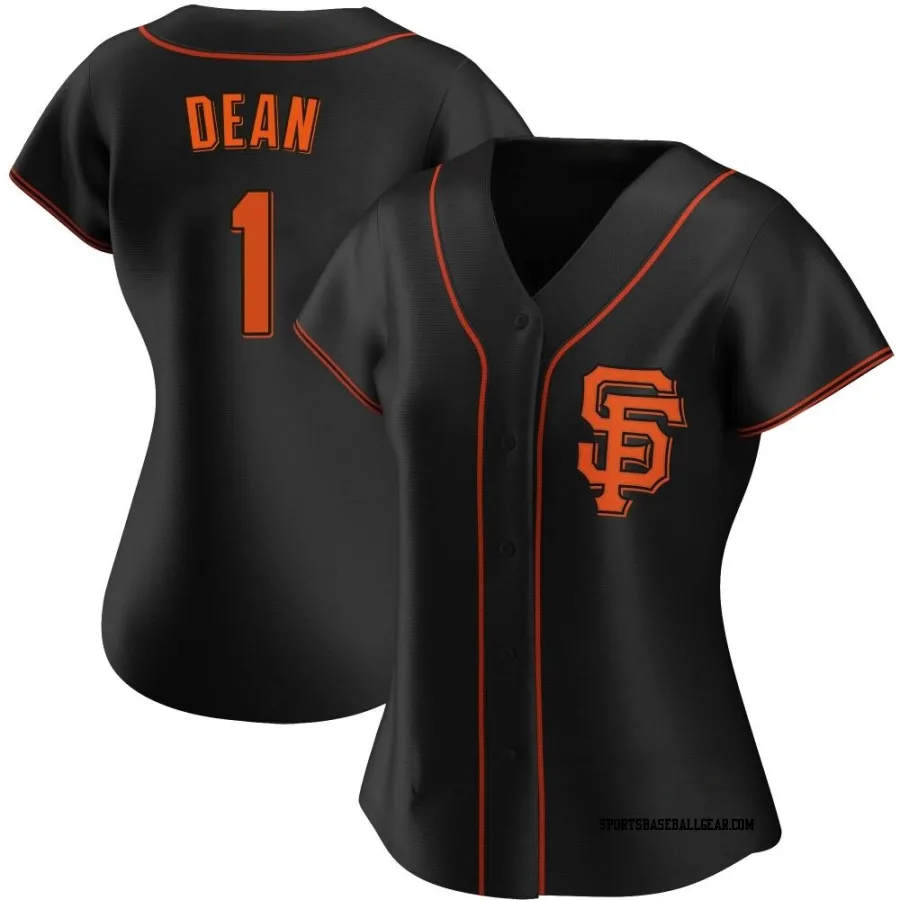 Austin Dean Women's San Francisco Giants Black Authentic Alternate Jersey