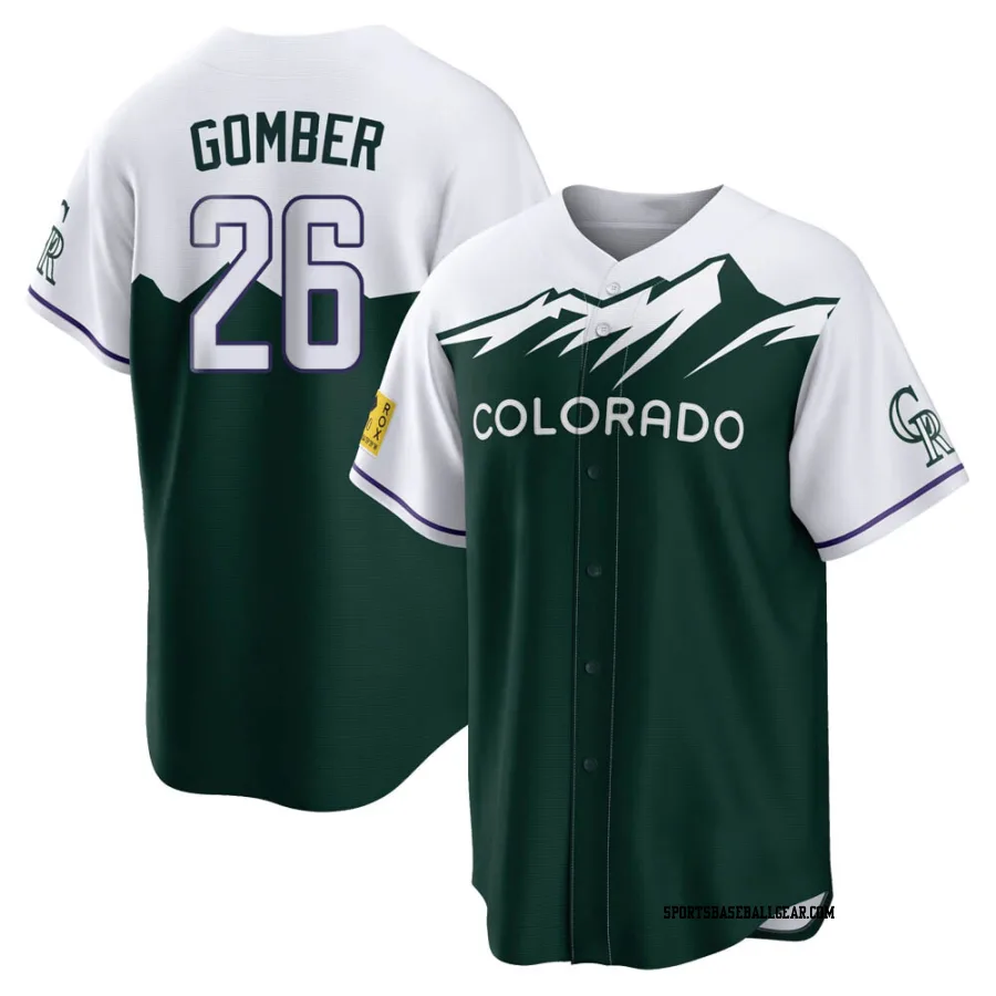 Austin Gomber Men's Colorado Rockies Green Replica 2022 City Connect Jersey