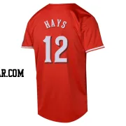 Austin Hays Men's Cincinnati Reds Red Limited Alternate Jersey