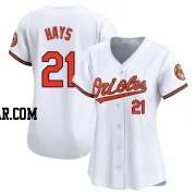Austin Hays Women's Baltimore Orioles White Limited Home Jersey