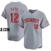 Austin Hays Youth Cincinnati Reds Gray Limited Away Jersey