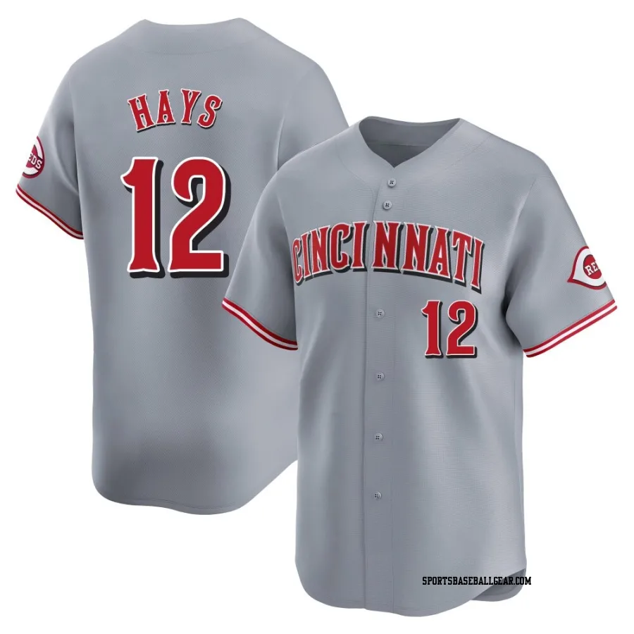 Austin Hays Youth Cincinnati Reds Gray Limited Away Jersey