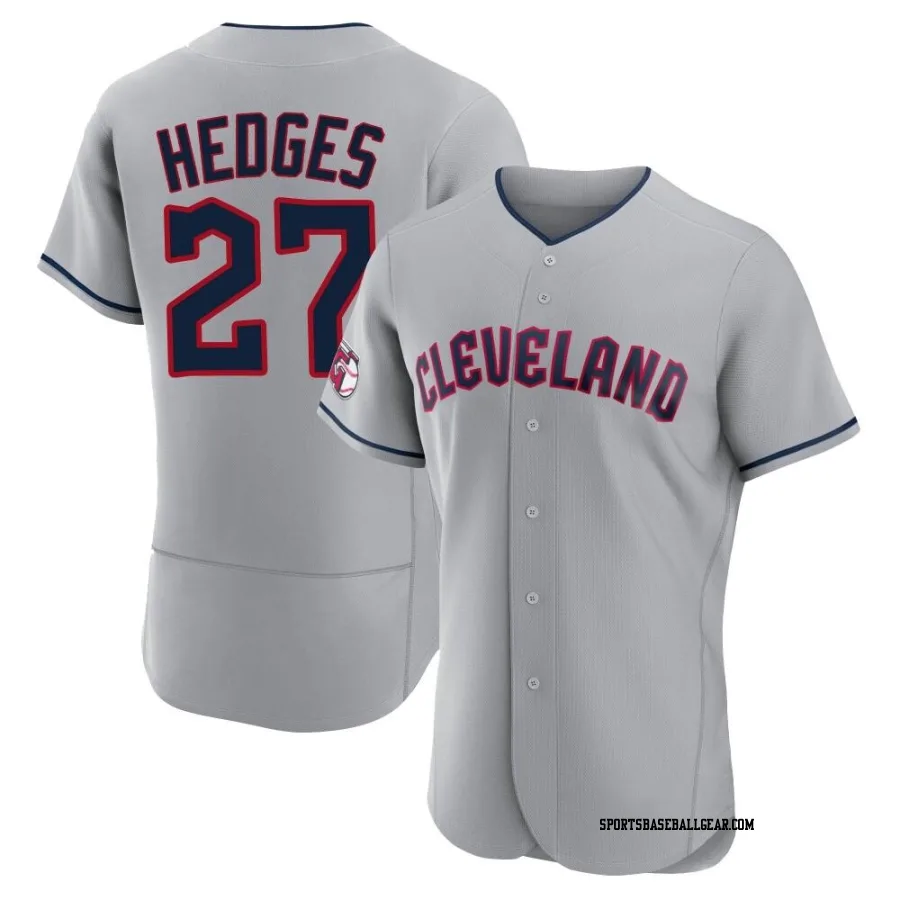 Austin Hedges Men's Cleveland Guardians Gray Authentic Road Jersey