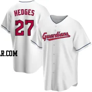 Austin Hedges Men's Cleveland Guardians White Replica Home Jersey