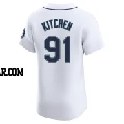 Austin Kitchen Men's Seattle Mariners White Elite Home Jersey