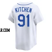 Austin Kitchen Men's Seattle Mariners White Limited Throwback Cooperstown Collection Jersey