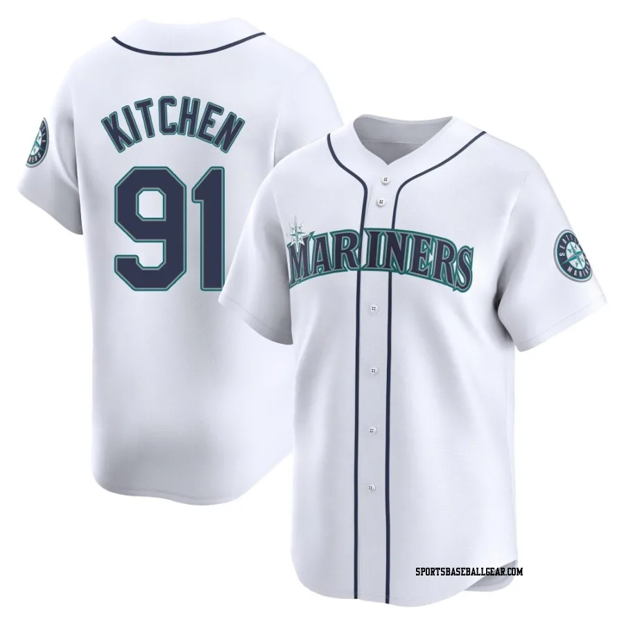 Austin Kitchen Youth Seattle Mariners White Limited Home Jersey