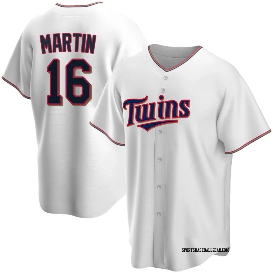Austin Martin Men's Minnesota Twins White Replica Home Jersey