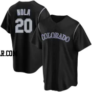 Austin Nola Men's Colorado Rockies Black Replica Alternate Jersey